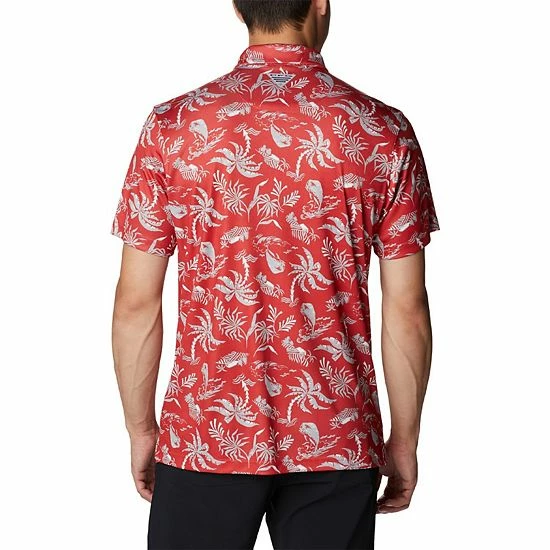 Budget ๐ Unbranded Men's Columbia Scarlet Ohio State Buckeyes Super Terminal Tackle Omni-Shade Polo ๐ - Image 3