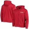Hot Sale ⭐ Unbranded Men's Dunbrooke Scarlet San Francisco 49ers Trophy Fleece Full-Zip Hoodie ⌛