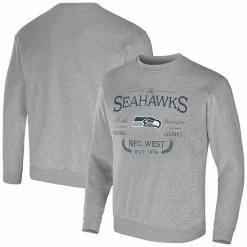 Wholesale 🤩 Unbranded Men's NFL X Darius Rucker Collection By Fanatics Heather Gray Seattle Seahawks Pullover Sweatshirt 😍