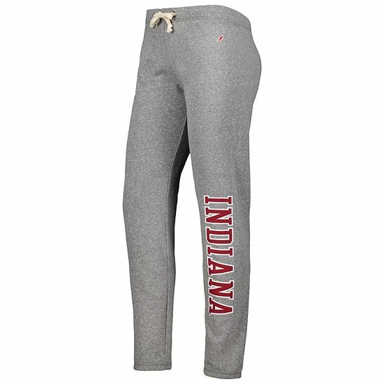 Cheapest 💯 Unbranded 👩 Women's League Collegiate Wear Heather Gray Indiana Hoosiers Victory Springs Tri-Blend Jogger Pants ✨ - Image 3