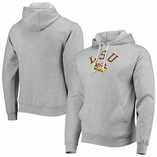 Coupon ๐ฅ Unbranded Men's League Collegiate Wear Heathered Gray LSU Tigers Seal Neuvo Essential Fleece Pullover Hoodie โ๏ธ - Image 2