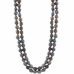 Cheap 🌟 Unbranded Dyed Freshwater Cultured Pearl Long Double Strand Necklace 💯
