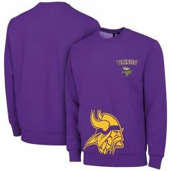 Best Sale 👏 Unbranded Men's FOCO Purple Minnesota Vikings Pocket Pullover Sweater 🧨