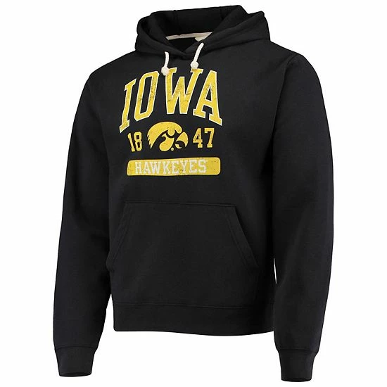 Promo ๐ Unbranded Men's League Collegiate Wear Black Iowa Hawkeyes Volume Up Essential Fleece Pullover Hoodie ๐ฅ - Image 3