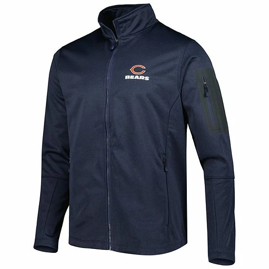 Best Pirce ๐ฅ Unbranded Men's Dunbrooke Heather Navy Chicago Bears Freestyle ๐งฅ Coated Tech Fleece Full-Zip Jacket โญ - Image 3
