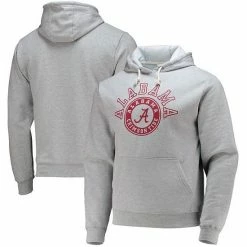 Promo 💯 Unbranded Men's League Collegiate Wear Heathered Gray Alabama Crimson Tide Seal Neuvo Essential Fleece Pullover Hoodie 💯
