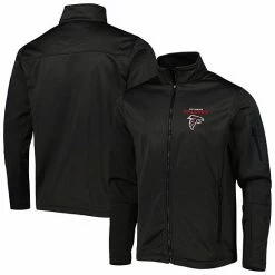 Discount 🎁 Unbranded Men's Dunbrooke Heather Black Atlanta Falcons Freestyle 🧥 Coated Tech Fleece Full-Zip Jacket 🔔