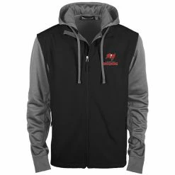 Cheap ❤️ Unbranded Men's Dunbrooke Black/Gray Tampa Bay Buccaneers Alpha Full-Zip Jacket 👍