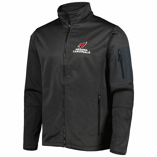 Discount 😉 Unbranded Men's Dunbrooke Heather Black Arizona Cardinals Freestyle 🧥 Coated Tech Fleece Full-Zip Jacket 🤩 - Image 3