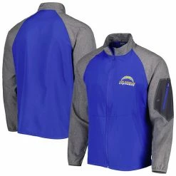Flash Sale 😉 Unbranded Men's Dunbrooke Royal Los Angeles Chargers Hurricane Raglan Full-Zip Windbreaker Jacket 🔔
