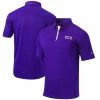 Best deal 🎉 Unbranded Men's Columbia Golf Purple TCU Horned Frogs Sand Save Omni-Wick Polo 😉