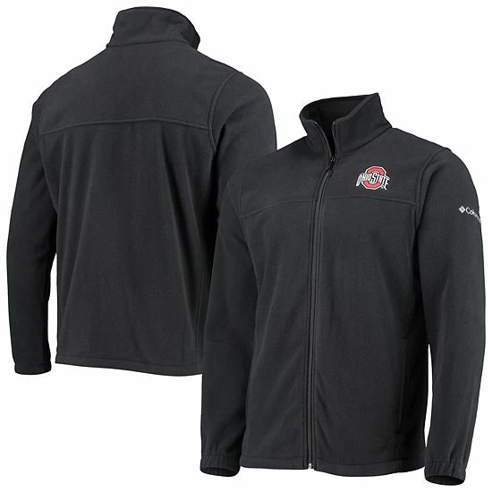 Best Sale ๐ฅ Unbranded Men's Columbia Black Ohio State Buckeyes Flanker III Fleece Team Full-Zip Jacket ๐ - Image 2