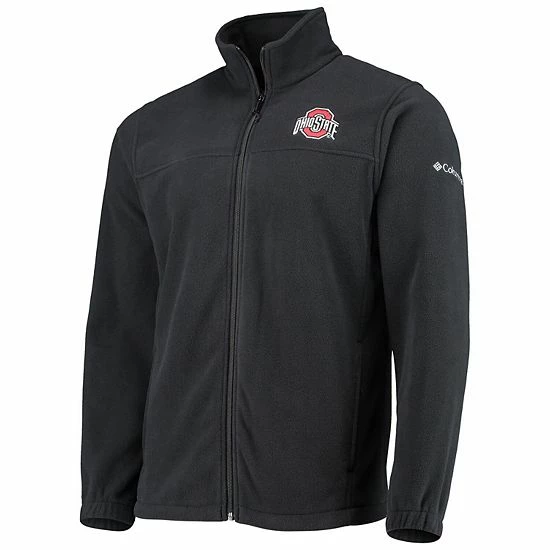 Best Sale ๐ฅ Unbranded Men's Columbia Black Ohio State Buckeyes Flanker III Fleece Team Full-Zip Jacket ๐ - Image 3