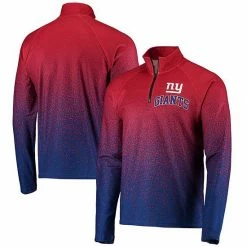 Best reviews of 🔔 Unbranded Men's FOCO Red/Royal New York Giants Gradient Raglan Quarter-Zip Jacket 🔥