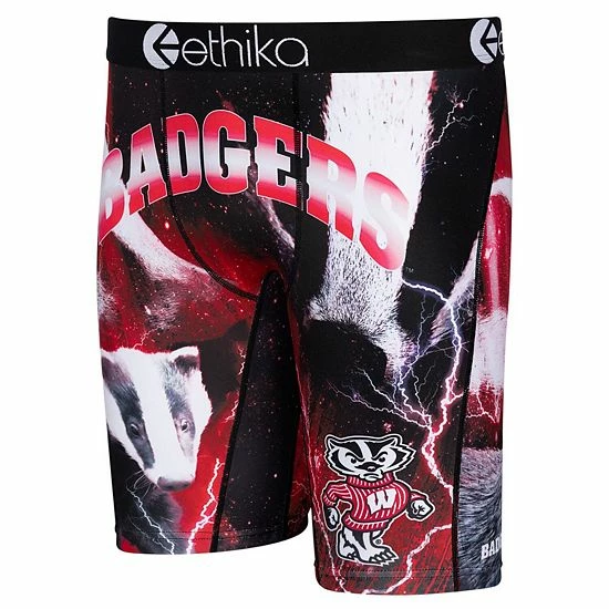 Buy ๐ฅ Unbranded Men's Ethika Red Wisconsin Badgers Spirit Boxer Briefs ๐ฏ - Image 3