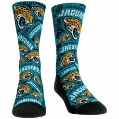 Deals 🥰 Unbranded Youth Rock Em 🧦 Socks Jacksonville Jaguars Team Logo Sketch Crew 🧦 Socks ⌛