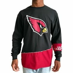 Best deal ⌛ Unbranded Men's Refried Apparel Black/Cardinal Arizona Cardinals Sustainable Upcycled Angle Long Sleeve T-Shirt 💯