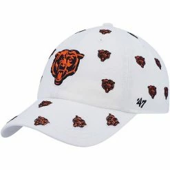 Buy 😀 Unbranded 👩 Women's '47 White Chicago Bears Confetti Clean Up Logo Adjustable Hat ⭐