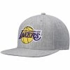 Hot Sale 🌟 Unbranded Men's Mitchell & Ness Heathered Gray Los Angeles Lakers 2.0 Snapback Hat 🎁