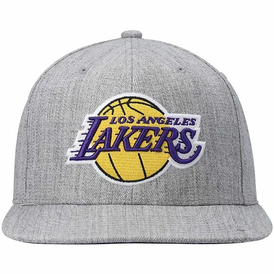 Hot Sale ๐ Unbranded Men's Mitchell & Ness Heathered Gray Los Angeles Lakers 2.0 Snapback Hat ๐ - Image 3