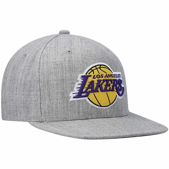 Hot Sale ๐ Unbranded Men's Mitchell & Ness Heathered Gray Los Angeles Lakers 2.0 Snapback Hat ๐ - Image 4