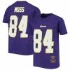 Deals ⭐ Unbranded Youth Mitchell & Ness Randy Moss Purple Minnesota Vikings Retired Retro Player Name & Number T-Shirt 🔔