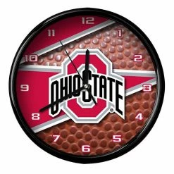 Cheap 😍 Unbranded Ohio State Buckeyes 12'' Football Clock 💯