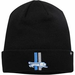 Buy 🎁 Unbranded Men's '47 Black Detroit Lions Legacy Cuffed Knit Hat 🧨