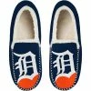 Coupon 🤩 Unbranded Men's FOCO Detroit Tigers Colorblock Moccasin Slippers 🔔