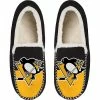 Discount 🌟 Unbranded Men's FOCO Pittsburgh Penguins Colorblock Moccasin Slippers 🎉