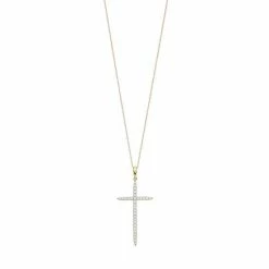 Wholesale 🎁 Unbranded 10k Gold 1/4 Carat T.W. Diamond Cross Pendant 🥰