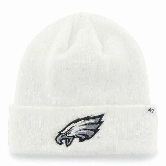 Coupon ๐ Unbranded Men's '47 White Philadelphia Eagles Secondary Basic Cuffed Knit Hat ๐ฅ