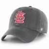 Deals ✔️ Unbranded Men's '47 Graphite St. Louis Cardinals Franchise Fitted Hat 😀