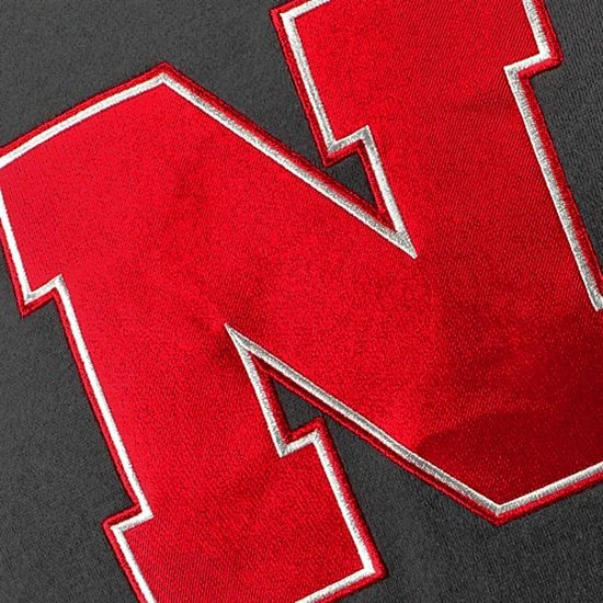 Hot Sale ⭐ Unbranded Youth Stadium Athletic Charcoal Nebraska Huskers Big Logo Pullover Hoodie ❤️ - Image 3