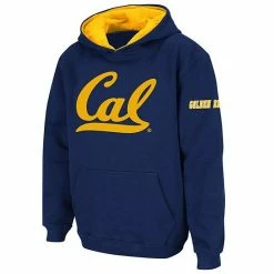 Cheapest 🎁 Unbranded Youth Stadium Athletic Navy Cal Bears Big Logo Pullover Hoodie 🔥