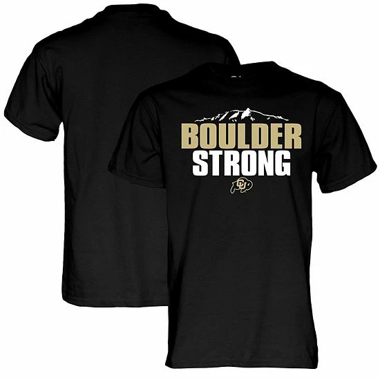 Cheapest ๐ Unbranded Men's Blue 84 Black Colorado Buffaloes Boulder Strong T-Shirt ๐ - Image 2