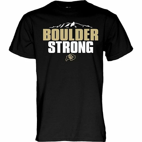 Cheapest ๐ Unbranded Men's Blue 84 Black Colorado Buffaloes Boulder Strong T-Shirt ๐ - Image 3