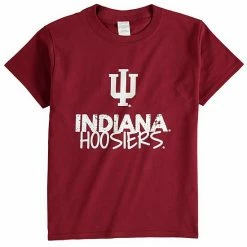 Best reviews of 👍 Unbranded Youth Crimson Indiana Hoosiers Crew Neck T-Shirt 😍