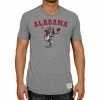 Discount 🎁 Unbranded Men's Original Retro Brand Heathered Gray Alabama Crimson Tide Vintage Punting Big Al Tri-Blend T-Shirt 👏