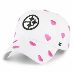 Best Pirce 🧨 Unbranded Toddler 👧 Girls '47 White Pittsburgh Steelers Surprise Clean Up Adjustable Hat 🎉