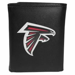 Hot Sale ❤️ Unbranded Men's Atlanta Falcons Logo Tri-Fold Wallet 😍