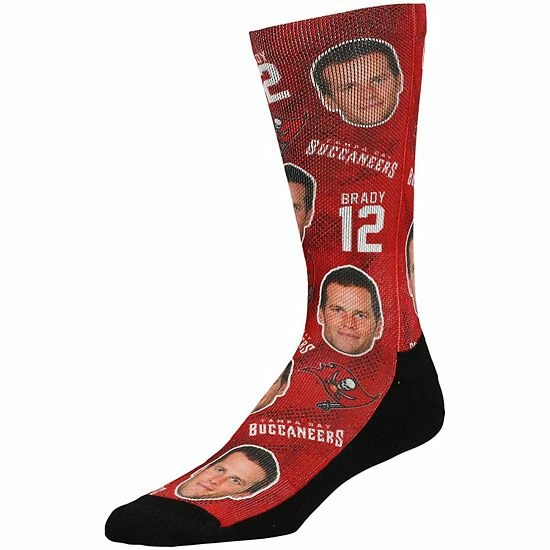 Best Pirce ๐ Unbranded Men's Rock Em ๐งฆ Socks Tom Brady Tampa Bay Buccaneers Football Guy Crew ๐งฆ Socks ๐