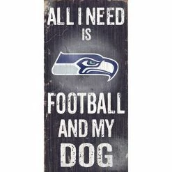 Best reviews of ❤️ Unbranded Seattle Seahawks Football And My 🦮 Dog Sign 😍