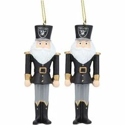 Top 10 ✔️ Unbranded Las Vegas Raiders 2-Pack Santa Nutcracker Ornament Set 🥰