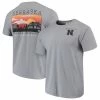 Best Sale 🤩 Unbranded Men's Gray Nebraska Huskers Comfort Colors Campus Scenery T-Shirt 😀