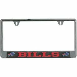 Cheap 👏 Unbranded Buffalo Bills Carbon Bottom Only Metal Acrylic Cut License Plate Frame 🌟