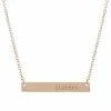 Hot Sale 😉 Unbranded Sterling Silver "Sisters" Bar Necklace Rose Tone 🧨