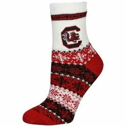Wholesale ⭐ Unbranded 👩 Women's ZooZatz South Carolina Gamecocks Team Color Holiday Ankle 🧦 Socks 🧨