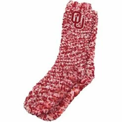 Best deal ⌛ Unbranded 👩 Women's ZooZatz Oklahoma Sooners Marled Fuzzy 🧦 Socks ✨