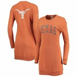 Cheap 🎉 Unbranded 👩 Women's Gameday Couture Texas Orange Texas Longhorns 2-Hit Sweatshirt 👗 Dress 😉
